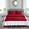 Twin Size Comfort Bed Sheet Set 100% Cotton Plain Paisley Tassel Bedding Set