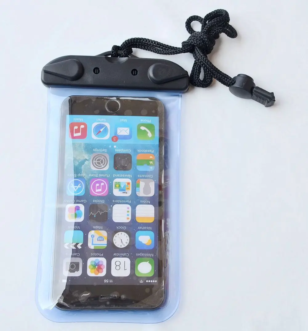Diving 20m Dry Phone Pouch For Iphone 6 Plus 5.5 Inch With Lanyard ...