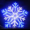 Outdoor street christmas decoration led sculpture snowflake light