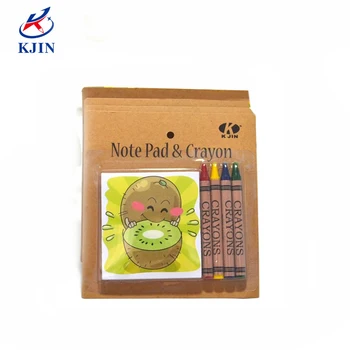 Wholesale 4colors Crayons And Coloring Books Stationery Set In Blister Packing For School ...