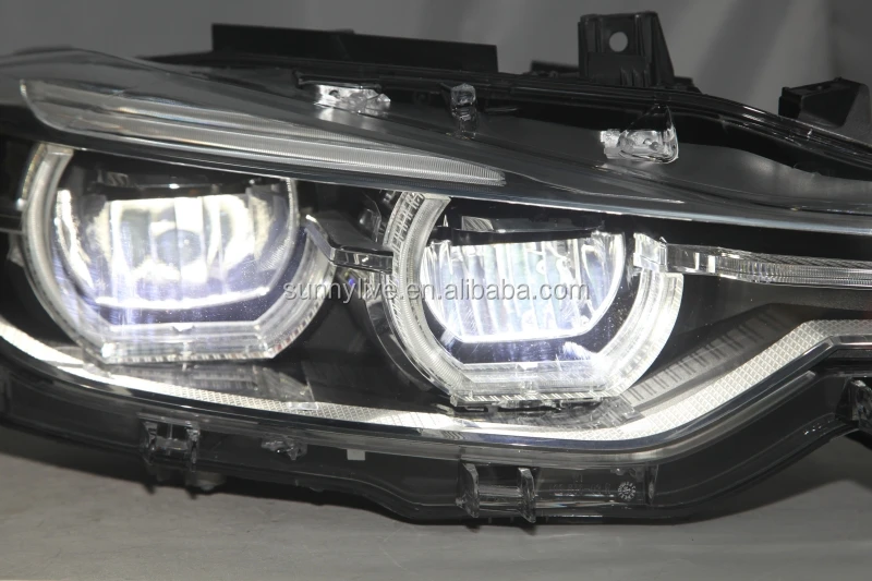 LED Angel Eyes Headlight  For BMW F30 F35 318 320 325 328 330 335 2013-2015 Year CN
