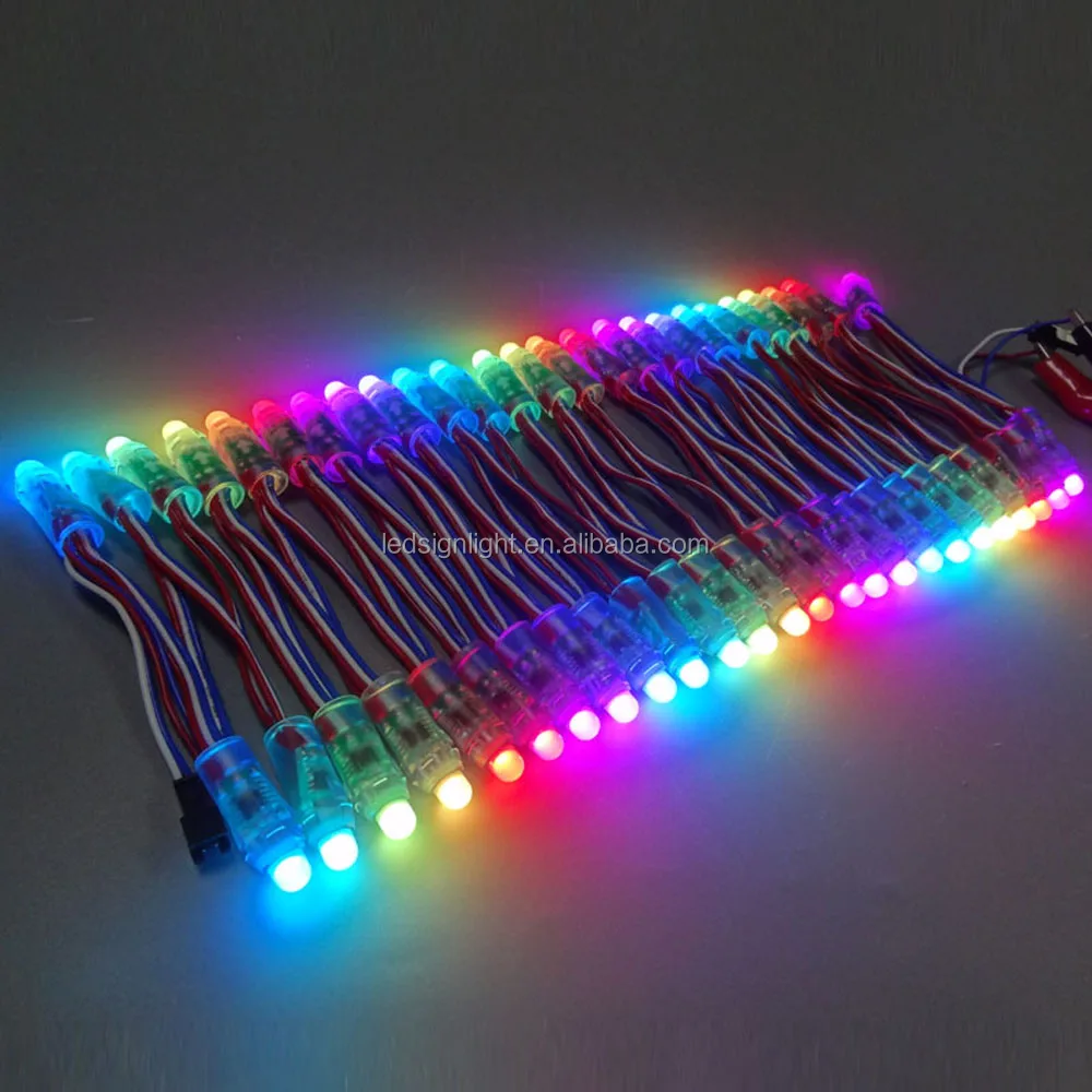 12mm WS2811 Full Color LED Pixel Light Module DC 5V input IP68 waterproof RGB color WS 2811 IC