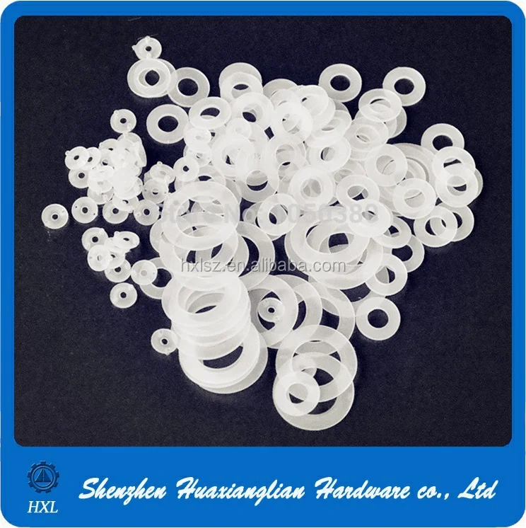 Factory Sell White Nylon Pom Derlin Sealing Flat Washer With Good