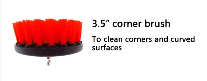 3pcs nylon attachment drill scrub brush set drill attachments drill brush set