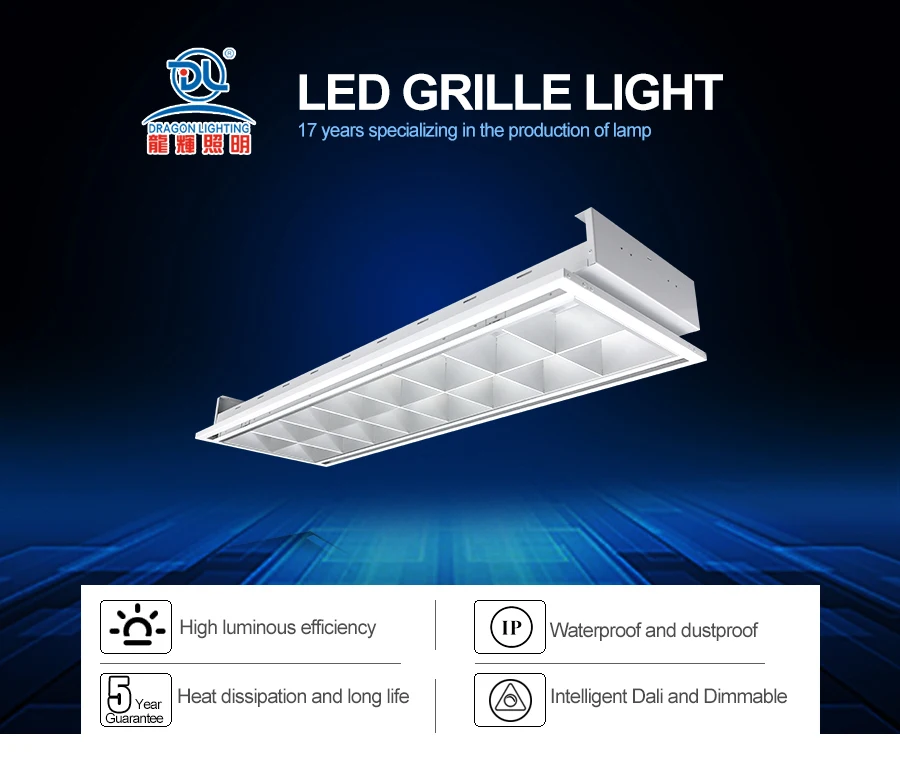 Surfaced mounting DLLA series led grille light