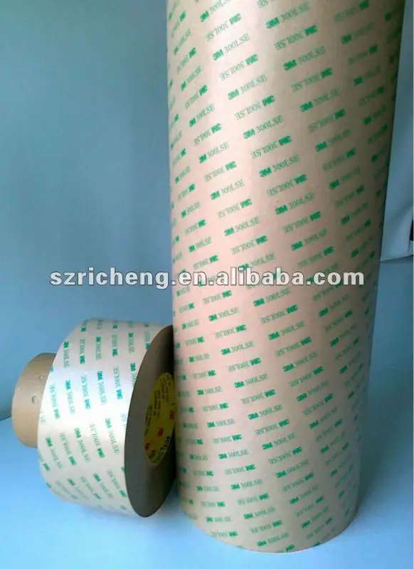 sided tape 300lse double 3m adhesive clear material pet