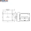 Long lifetime 50k hrs 10.4" 1024*768 lcd full viewing angle ips LVDS panel more than 1000 cd/m2 brightness screen module
