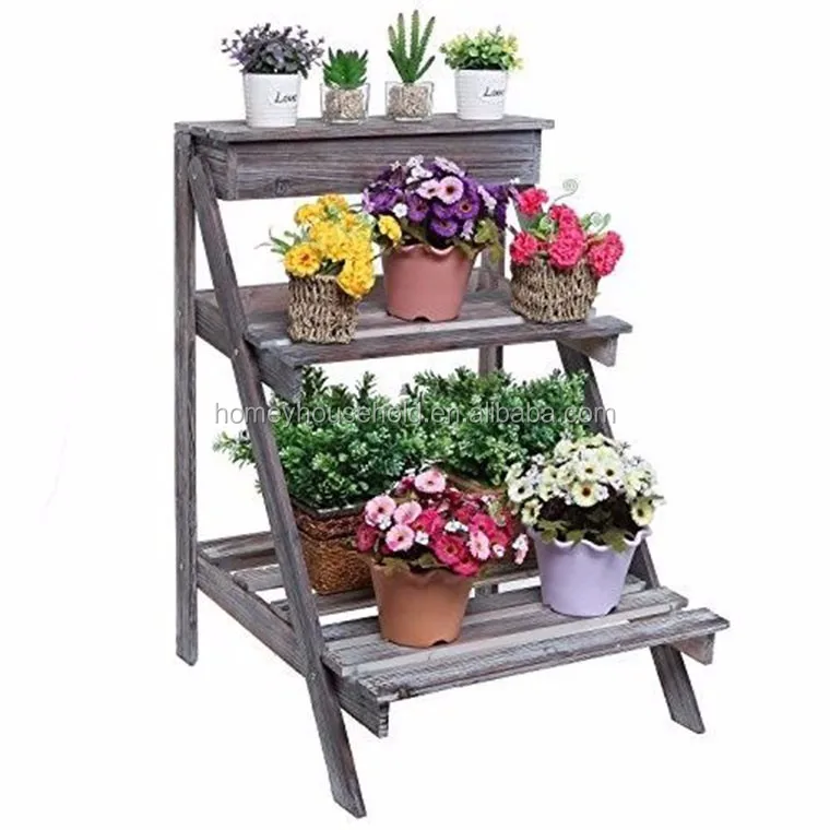 Home & Garden Wood 2 Tier Plant Stand Orchid Plants Pot Rack - Buy Wood ...