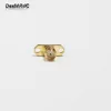 NEW SMA Female Jack RF Coax Connector panel mount solder post flange Straight Goldplated