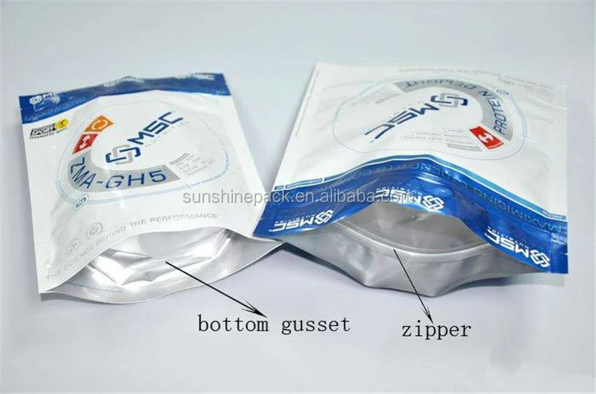Self Close Inkjet Plastic Bag Printer Custom Printed Foil Laminated