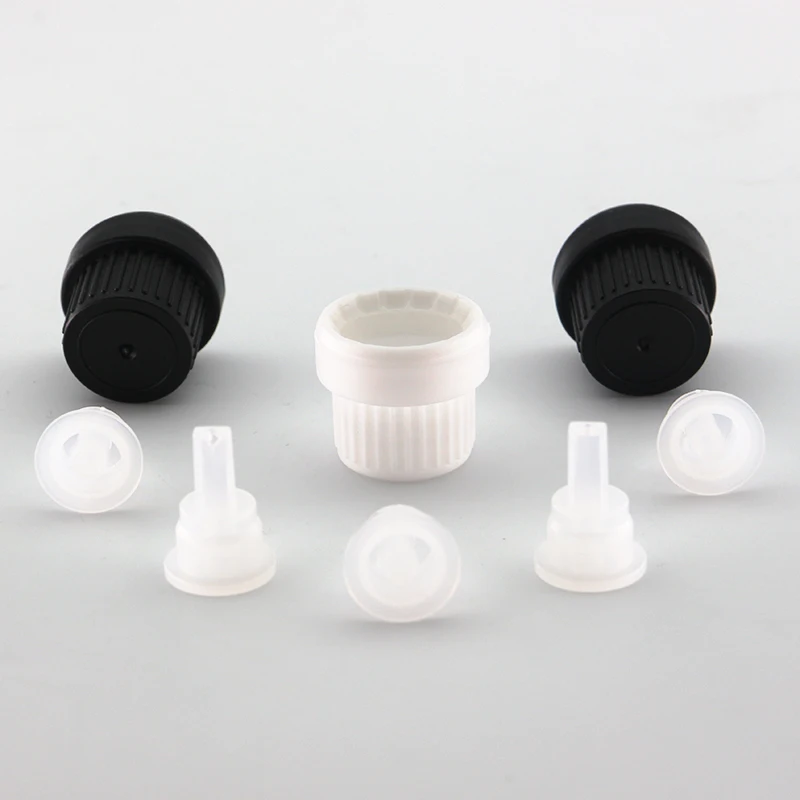 18mm Big Tamper Proof Cap For Essential Oil Bottle Plastic Pilfer Proof