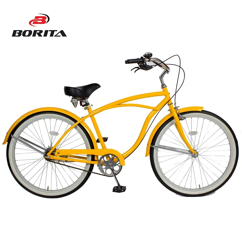 yellow adult bike