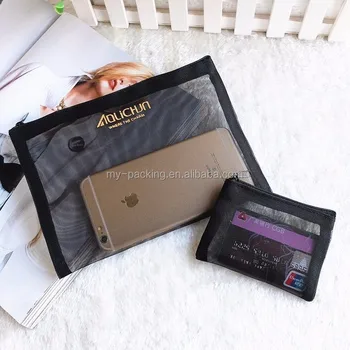 Lady Travel Promotion Clear Transpa Mesh Makeup Cosmetic Bag Lady Travel Promotion Clear Transpa Mesh Makeup Cosmetic Bag Make Up Pouch Ping