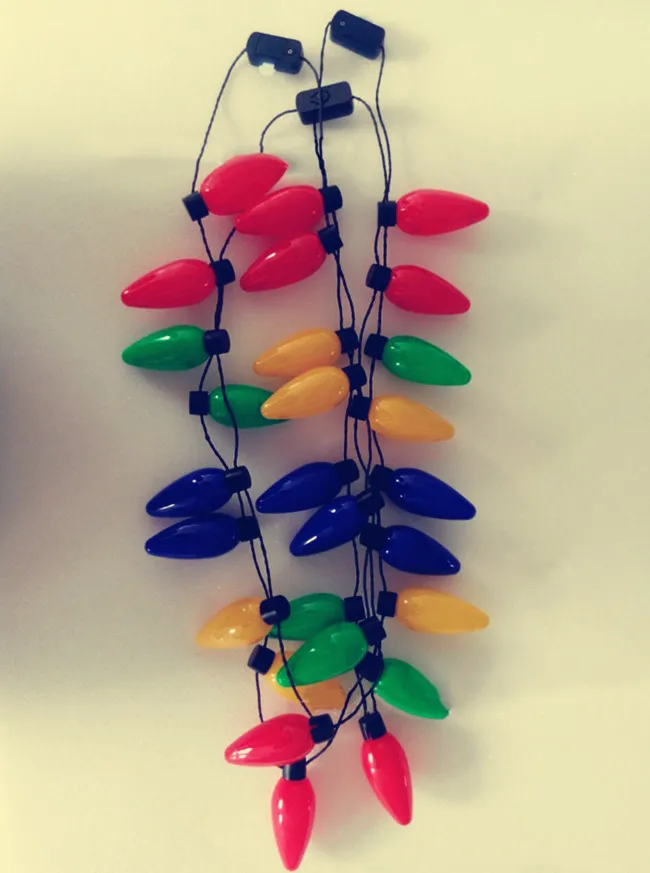 Flashing Christmas Light Necklace Party Decoration Led Bulb Christmas