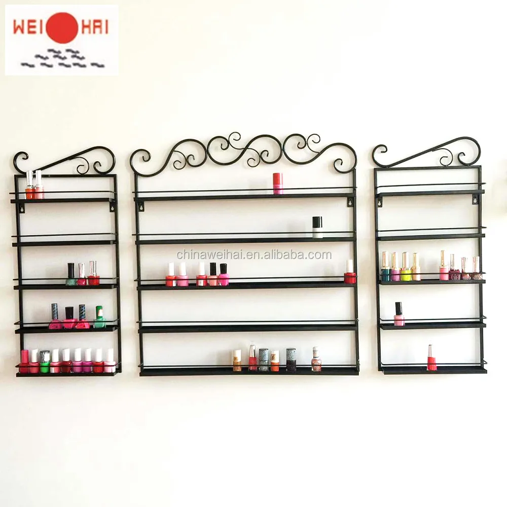 wrought iron wall rack