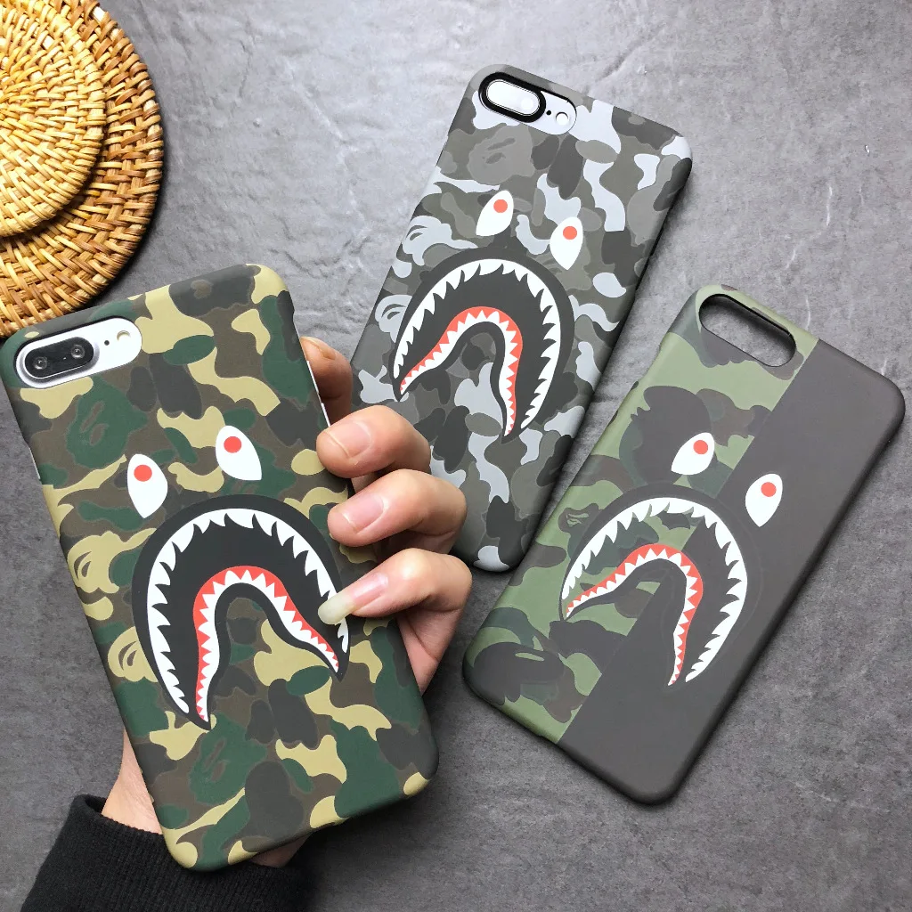 jaglo A Bathing Ape x Supreme Bape Shark Protective Hard Case Cover for  iPhone 6 7 8 PLUS X (iPhone 7/8 PLUS, S101) : : Electronics &  Photo