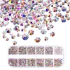 Manufacture High Quality Bling Non Hot Fix Round Crystals Nail Art Crystals Rhinestones