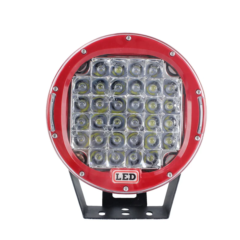 European Stock 96W round red 9inch 4D lens led work light off-road Cars truck car accessories led work lamp