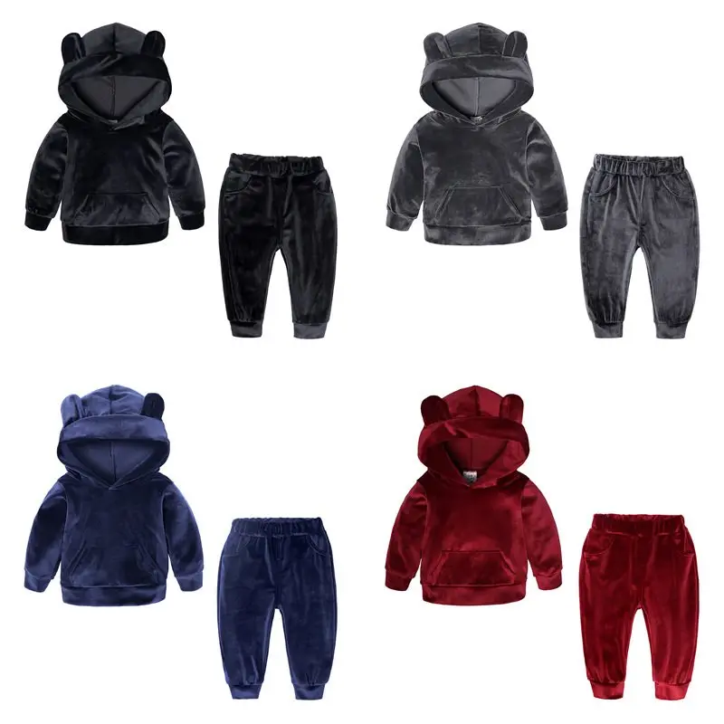 girls velvet tracksuit