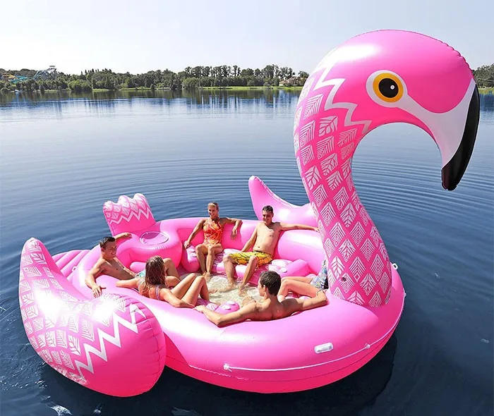 blow up flamingo float