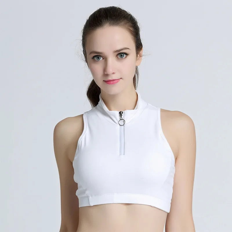 Comfortable sports bra with front zipper For High-Performance 