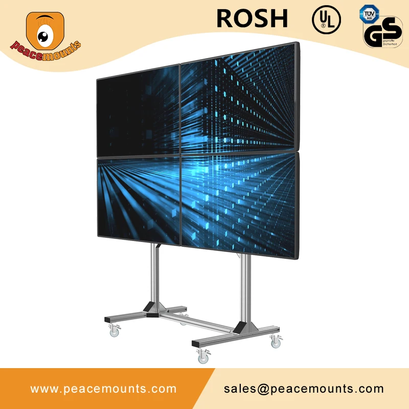 Movable Led Video Wall Cart Mobile Tv Stand Buy Movable Mobile Tv