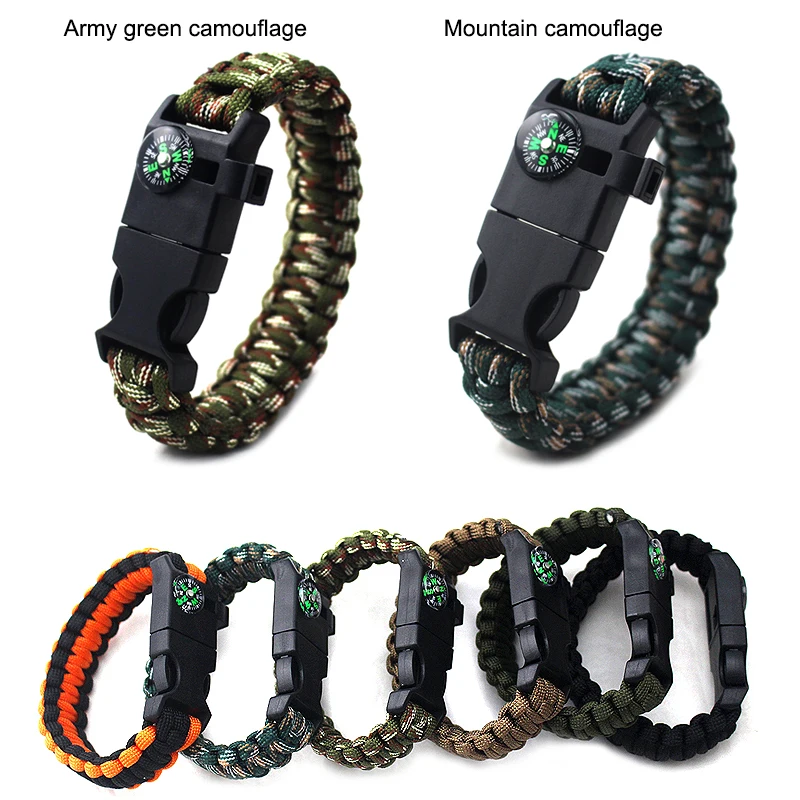New Style Trekking Hunting Tactical Military Paracord Bracelet - Buy ...