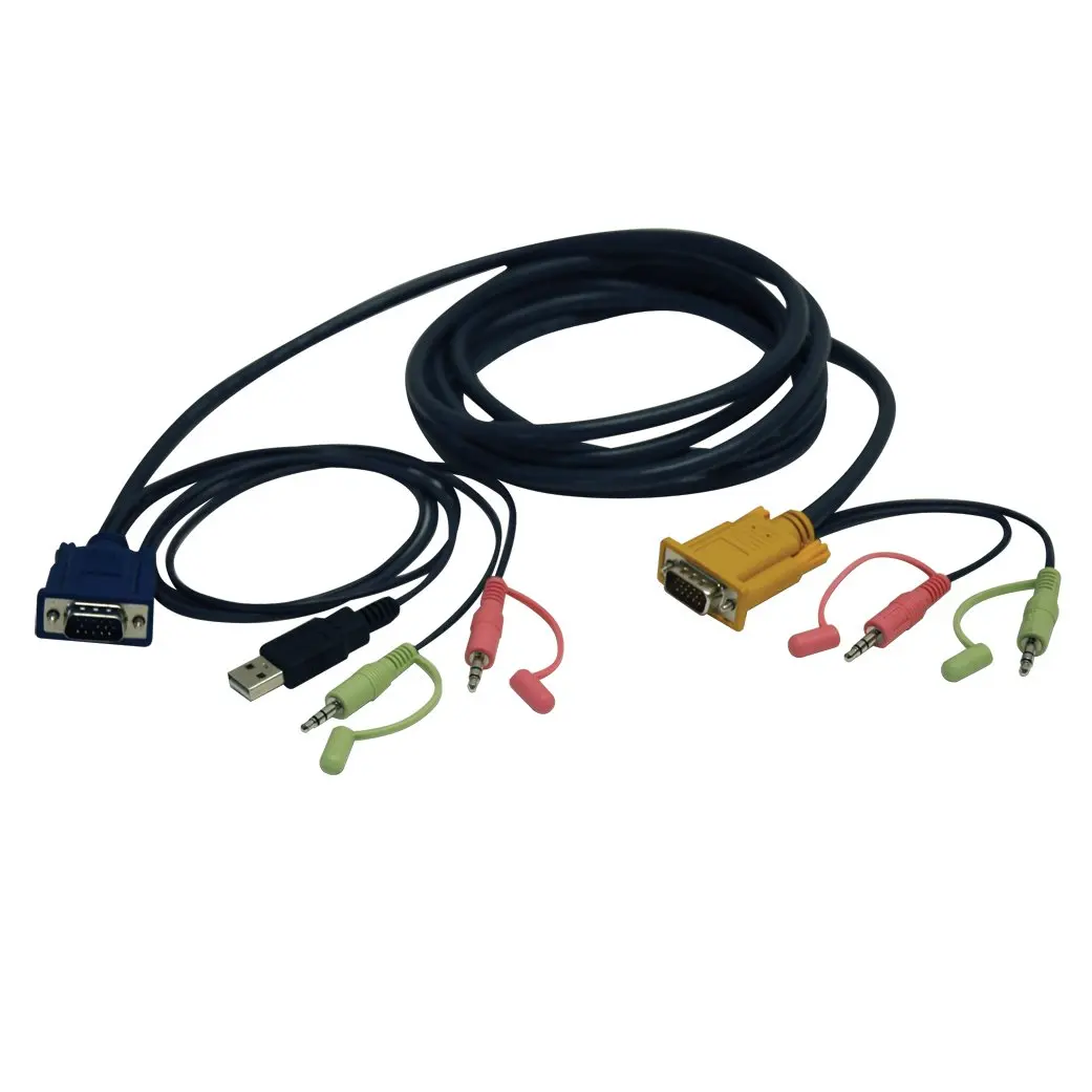 Комплект usb. Кабель Tripplite USB/ps2 Combo Cable Kit for NETCONTROLLER KVM (p780-010). Два комплекта KVM-кабелей; два комплекта аудиомикрофо. Шнур для подключения комбинированных Hi-z/line.