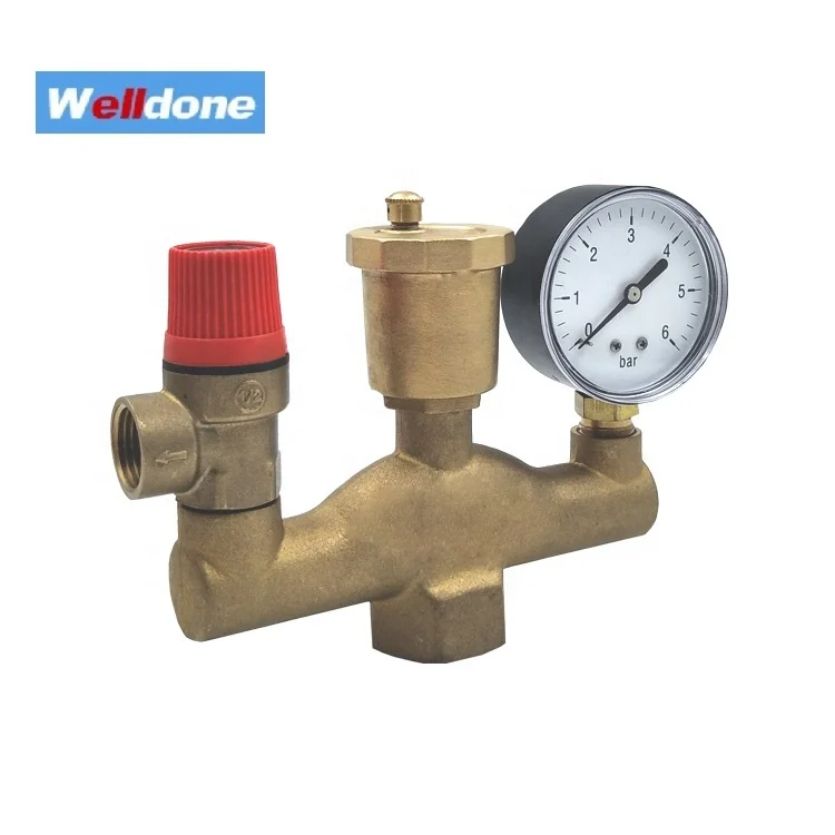 Brass Boiler Parts Set With Vent Safety Valve Buy Boiler Pats Set