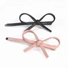 vintage fashion french leather bow metal hair clip wholesale