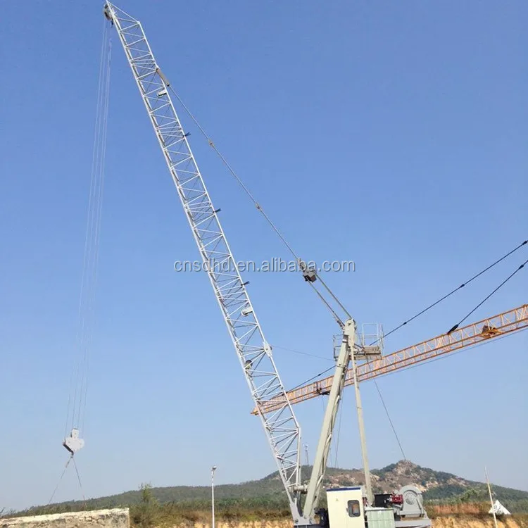 Low price QTZ 10t roof tower crane lifting machine