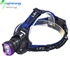 Aluminum 10W 1000 Lumen 2*18650 Rechargeable Head Lamp CREE XML T6 LED Headlight Flashlight Set for Outdoor Jogging Hiking