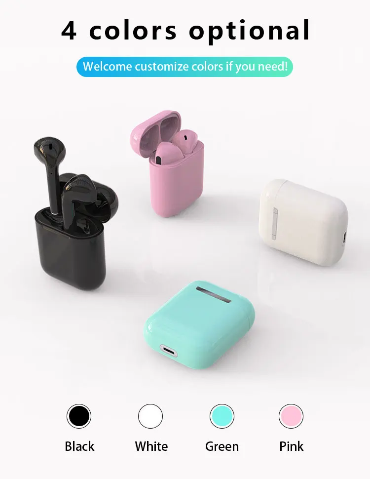 Top seller i10 tws earphone earbuds cheap price tws bluetooth 5.0 custom wireless headphones with charging case - ANKUX.COM