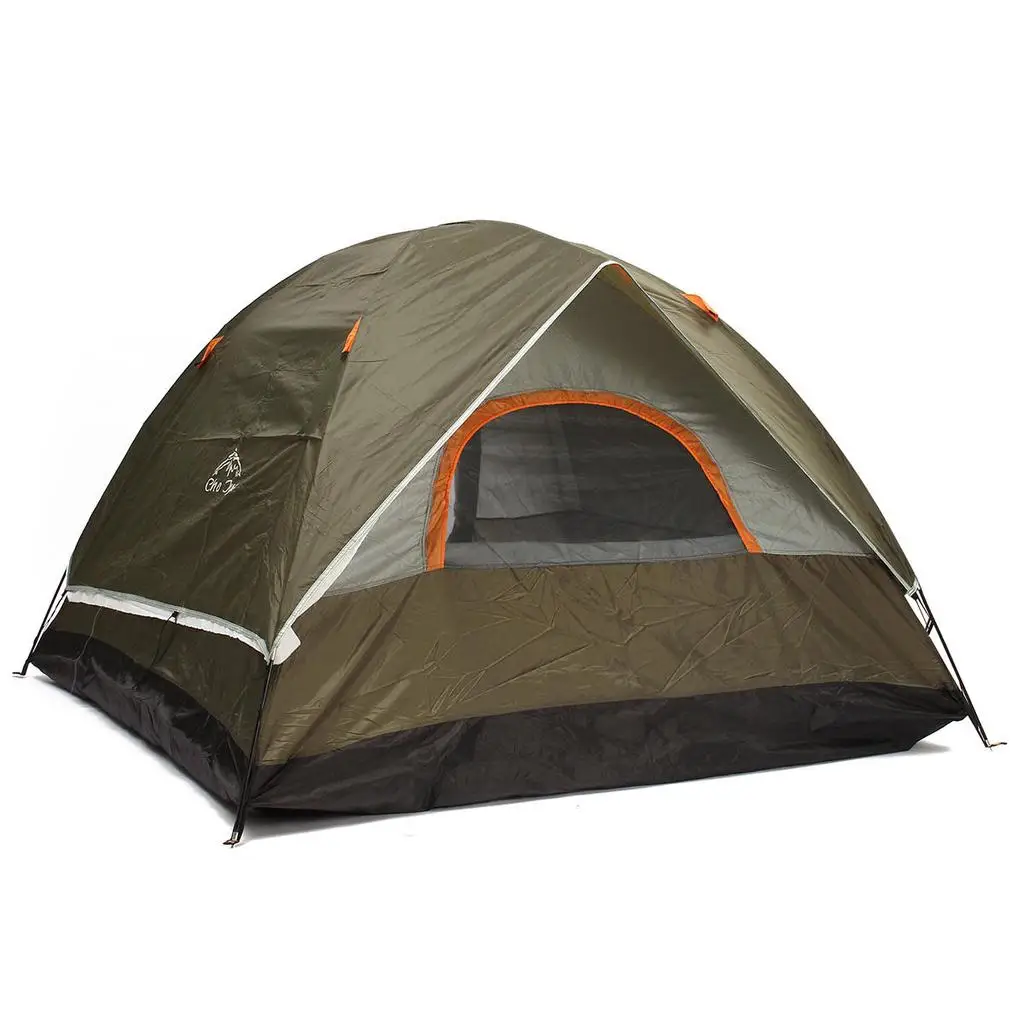 200*200*130cm 4 seasons 4 person camping tent double layer waterproof windproof outdoor hiking