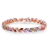 7 colour zircon bracelets, gold crystal, riches and honour bracelet YSS1235