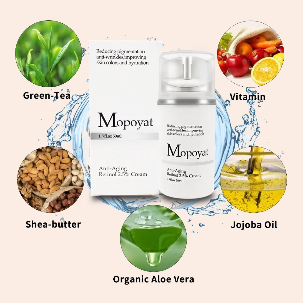 MOPOYAT Best Skin Care Moisturizer Anti Wrinkle Reduce Pigmentation Retinol Vitamin A Cream