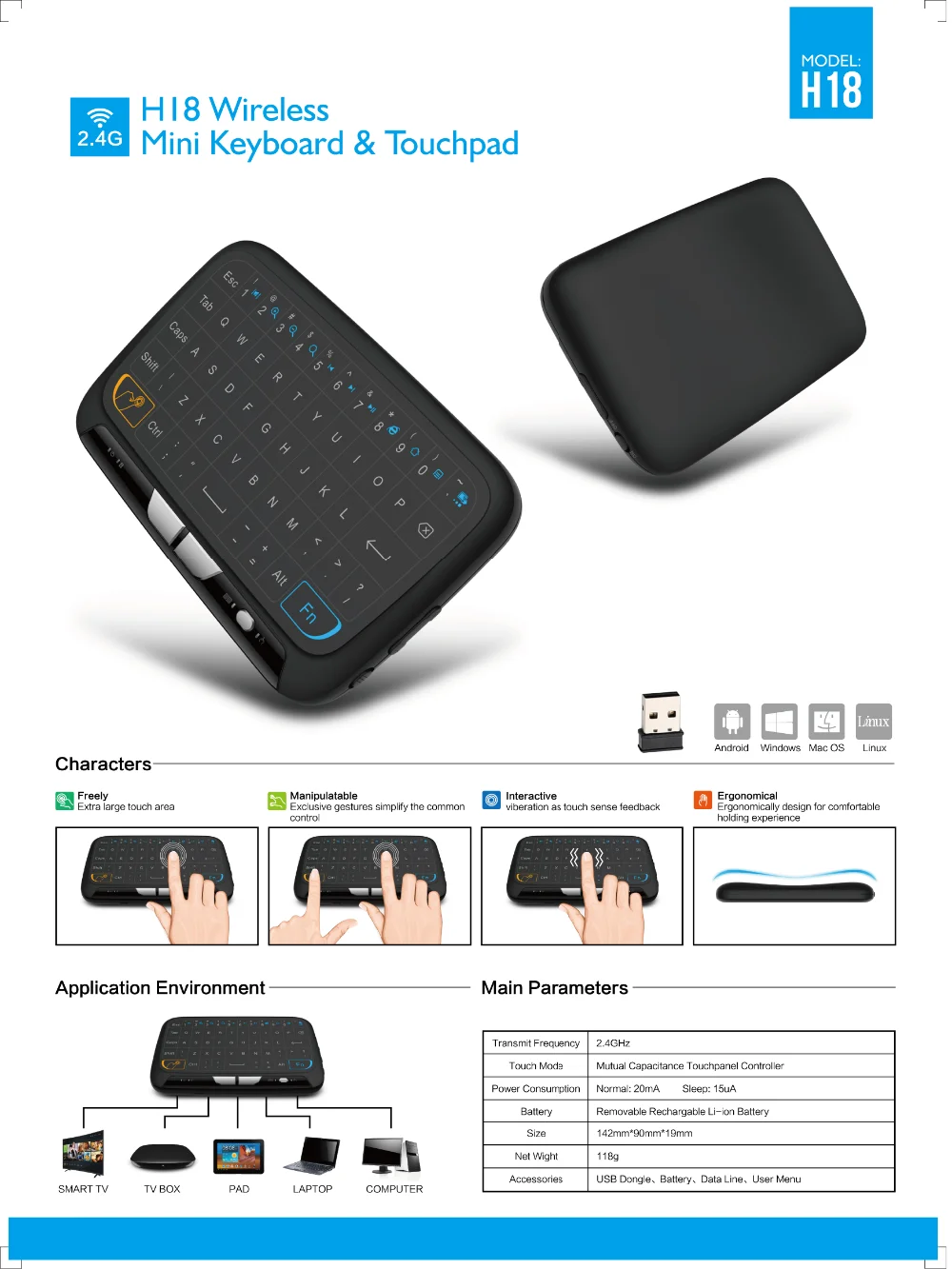 usb touchpad to control android