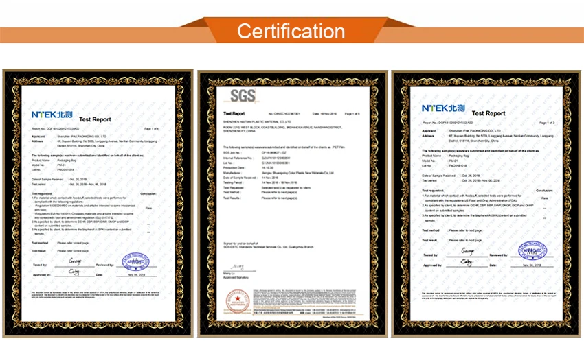 Certification
