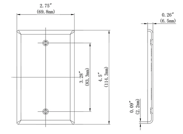 Barep Blank Wall Plate For Wall Socket And Switch Ul Listed Buy