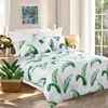 microfiber duvet cover set 3 pieces custom bed sheets and adult bedding set leaves print