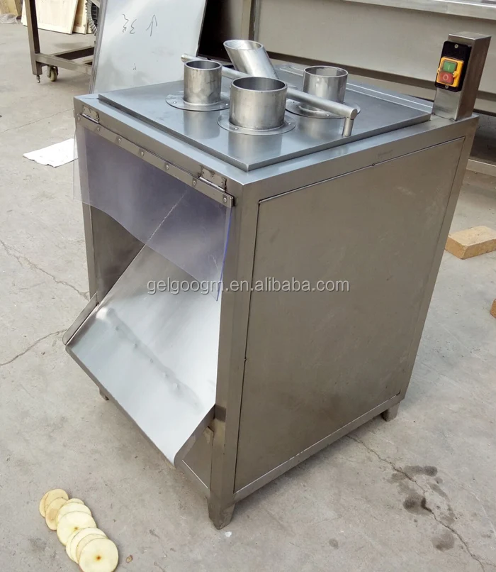 Stainless Steel Automatic Chipping Equipment Fruit Plantain Slicer Potato Banana Chips Cutting Machinery Cassava Slicing Machine