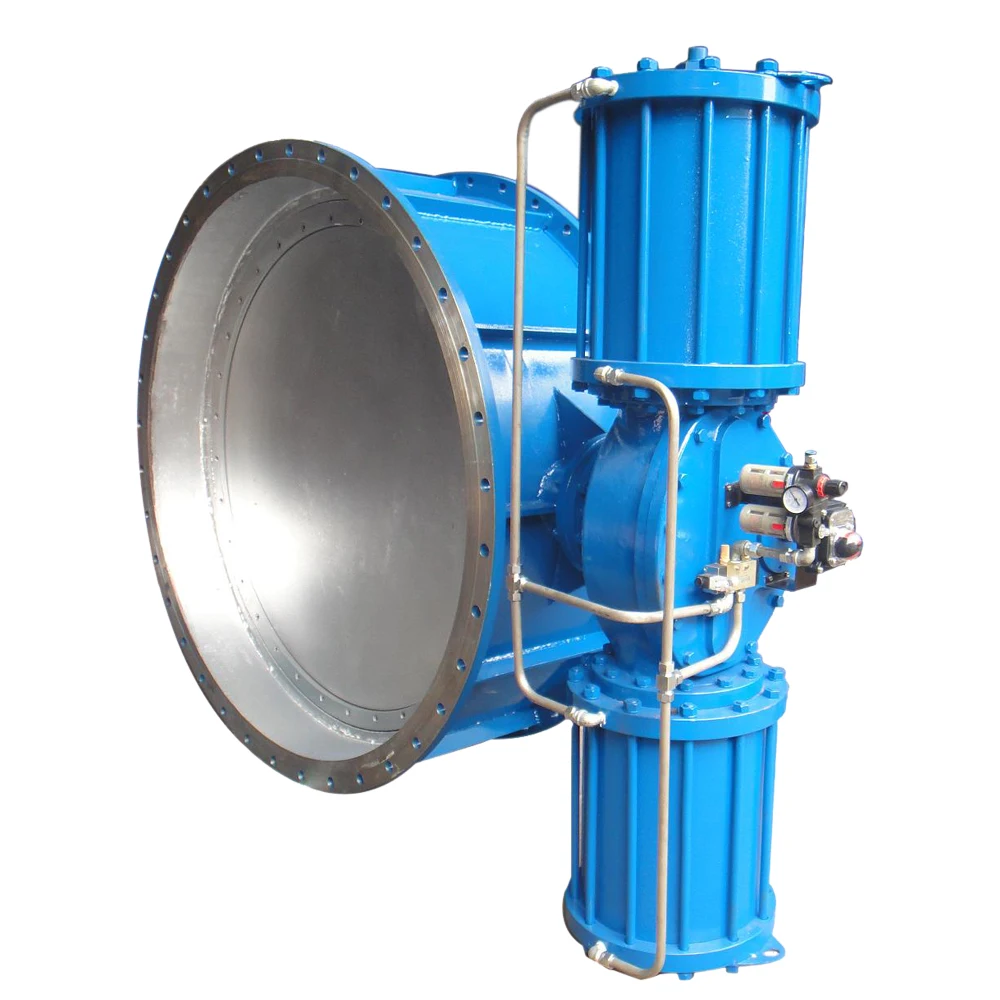Bell 300mm Wafer Type Butterfly Valves With Pneumatic Actuatorbutterfly