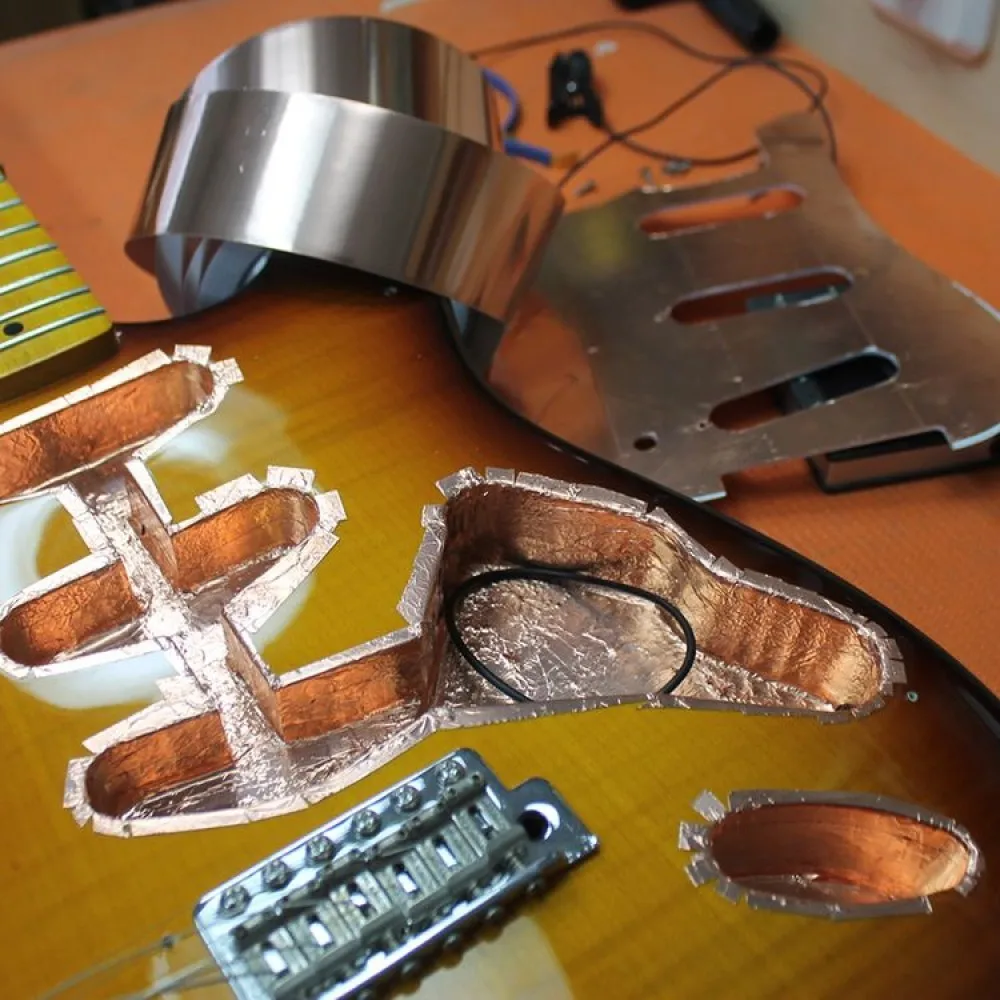 Single Side Copper Foil Tape Non Conductive Adhesive With Heat