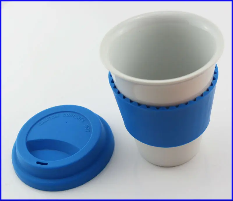 Ceramic Travel Coffee Mugs With Silicone Lid Plain White Mug Personalized Bulk Ceramic Travel Coffee Mugs With Silicone Lid Plain White Mug Personalized Bulk