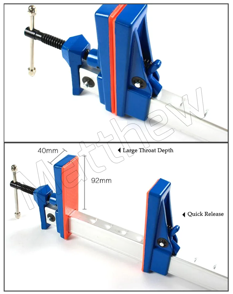 Quick Release Woodworking Sash Clamp With Large Throat Depth Buy Quick Release Woodworking