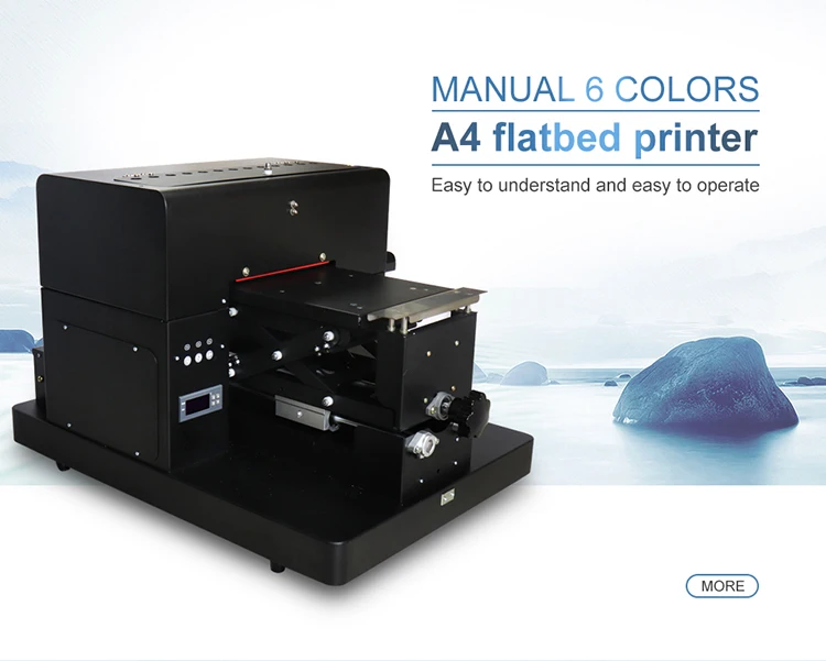A4 Flatbed Printer 6 Colors 