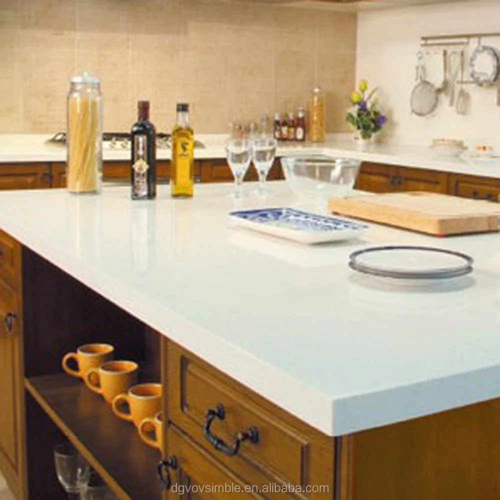 Moderne ontwerp kunstmatige quartz en graniet keuken tops tafel ...