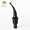 9mm Filter Black Vulcanized Rubber Mouthpiece Bent Ebonite Pipe Stems