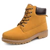 stroll girl Hot selling factory price camel color lace up ankle combat light boots for men and ladies
