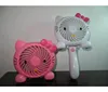 mini electric fan,Folding Fan Cartoon KT Ding Cat USB Lithium Electric Charging Mini Air Circulation Factory Direct Sales cooler